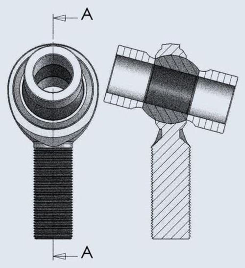 QA1 SG88 Precision Products SPACER ROD END SS1/2" ID X .500" WIDE