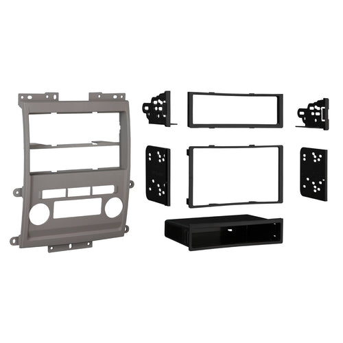 Metra Double DIN/ISO DIN 99-7428G Installation Dash Kit for 2009 Nissan Frontier LE/SE (Gray)