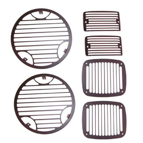Rugged Ridge Kit Stone Guard for Jeep Wrangler TJ | Billet | 11236.21 | Fits 1997-2006 Jeep Wrangler TJ