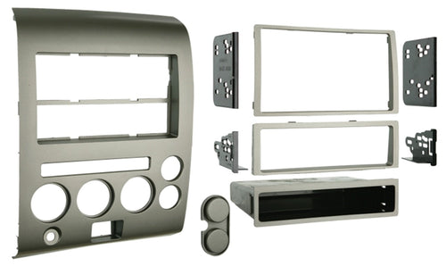 Metra 99-7606 Single or Double DIN Installation Kit for 2006-2007 Nissan Titan and Armada with Dual Zone Climate Display