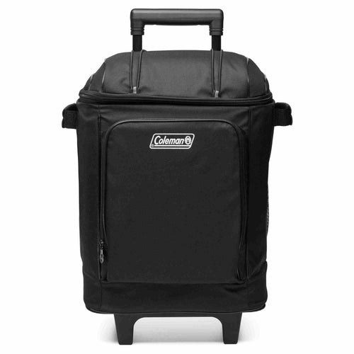 42-Can Coleman Soft Rolling Cooler with Wheels, Leak-Proof Portable Insulated Chiller with 12+ Hour Ice Retention, Made with Recycled Materials