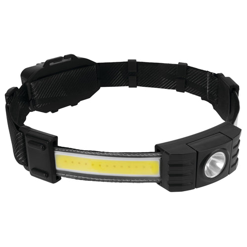 550LM Performance Tool W2682 Strip & Spot Headlamp - Rechargeable COB Technology - Adjustable Strap, 5 Output Settings