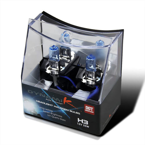 Spec-D Tuning H3 2X 4200K 12V 55W High/Low Beam Halogen Replacement Left + Right Pair