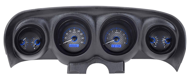 Carbon Fiber 1969 Ford Mustang VHX System - Blue Display
