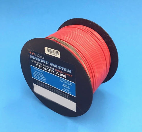 Marine Deka 16AWG RED Tinned Copper Boat Stranded Wire 100 Feet Made in USA