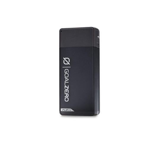 Goal Zero Portable Flip 24 Phone Charger, USB Battery Bank for Travel and Emergency Use - Black