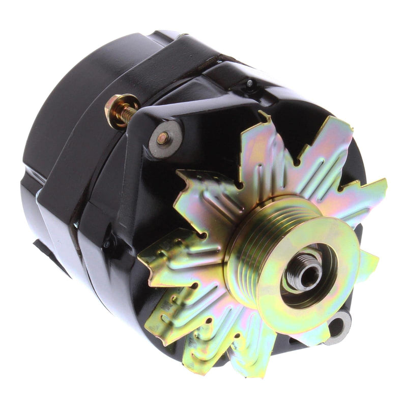 Alt Powermaster GM 12SI Black 150A 6 grv Pulley 1 or 3 Wire