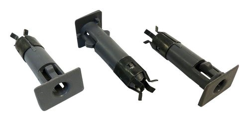 5FB63JS1K Crown Automotive Half Door Grommet Kit; Charcoal; Incl. 3 Grommets;