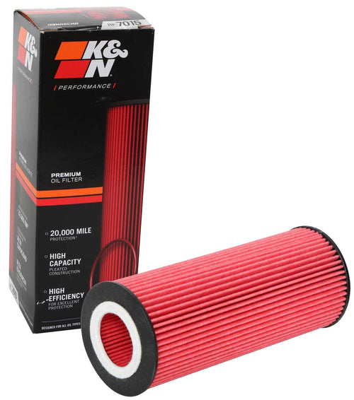 K&N Oil Filter Premium: 20,000 Mile Engine Protection, High Capacity/High Efficiency: Compatible with 2005-2019 AUDI/VOLKSWAGEN/PORSCHE (See Product Description for Select Models), HP-7015