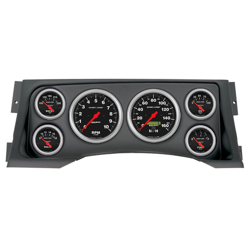 AutoMeter Dash Kit Direct Fit, (3 3/8" X2, 2 1/16" X4), Chevy/Gmc Truck 95-98, Sport-Comp (2928-11)
