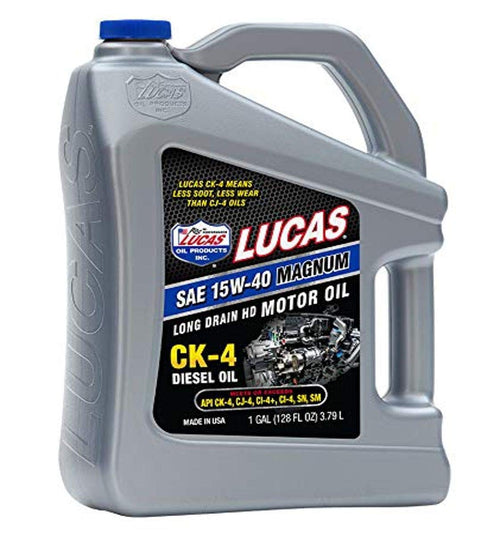 Lucas Oil SAE 15W-40 API CK-4 Heavy Duty Motor Oil - 1 Gallon 10287