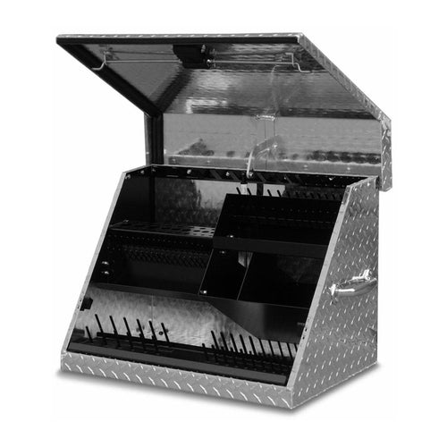 26" x 18" Heavy Duty Steel Toolbox Montezuma (aluminum, brite)
