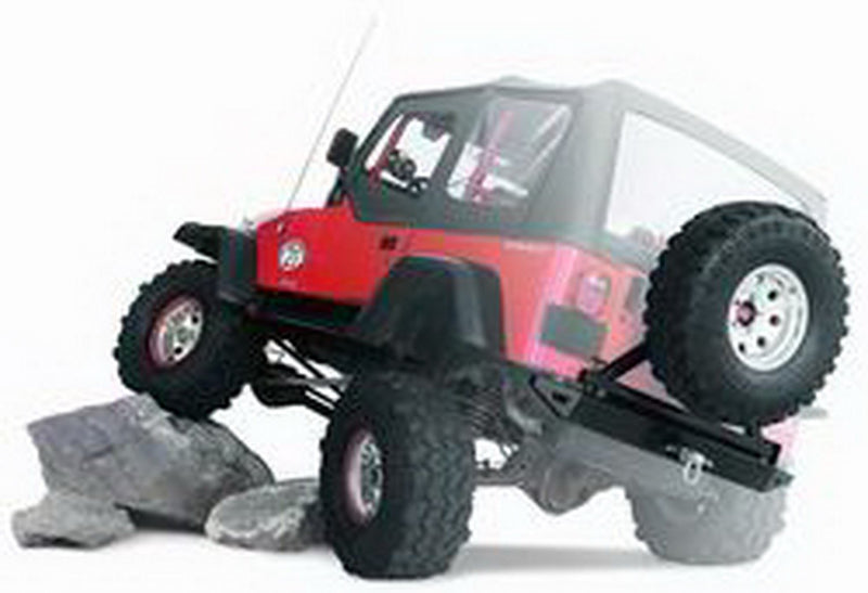 Rock Crawler WARN 65509 Rear Bumper for Jeep Wrangler YJ (1987-1995)