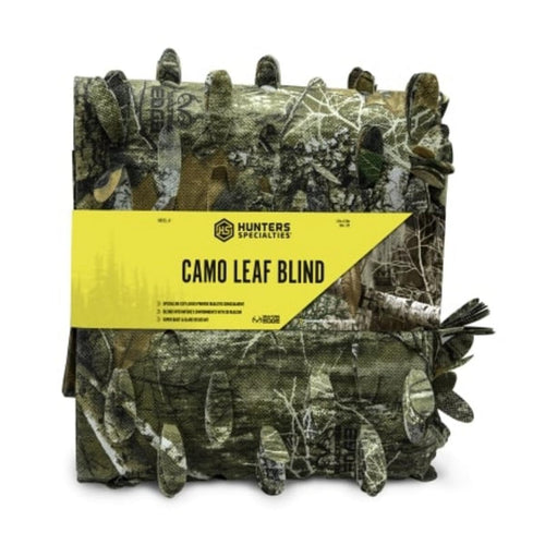 Camo Leaf Blind Hunters Specialties - Durable Lightweight Quiet Realistic Concealment Camouflage Accessory, Realtree Edge Camo, 56 in X 12 FT