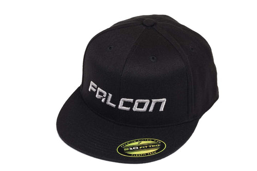 Premium Flexfit Falcon Hat, Flat Visor Black - Large/XL
