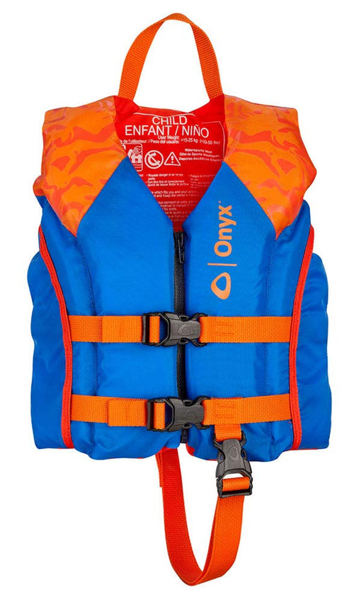 All Adventure ONYX Child Paddle & Water Sports Life Jacket, Orange