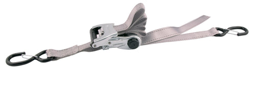 Pro Series Erickson Gray 1" x 12' Deluxe Web Clamp Ratcheting Tie-Down - 2000 lb. Load Capacity, (Pack of 2)