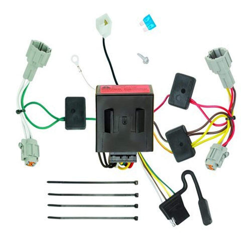TEKONSHA T-One® Tow Ready T-Connector Harness, 4-Way Flat, Compatible with Select Nissan Quest, Black