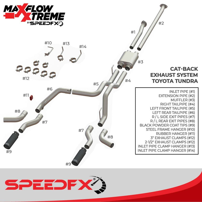 CAT-Back Exhaust System MaxFlow Xtreme 50800
