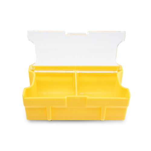 Plano Medium Hook Retainer Edge Terminal Box, Yellow, 2-Pack, Includes Hook Retainer Tackle Tray, Fishing Storage