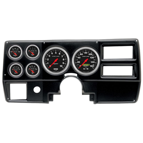 AutoMeter Dash Kit Direct Fit, (5" X2, 2 1/16" X4), Chevy/Gmc Truck Ac 84-87, Sport-Comp (2923-11)