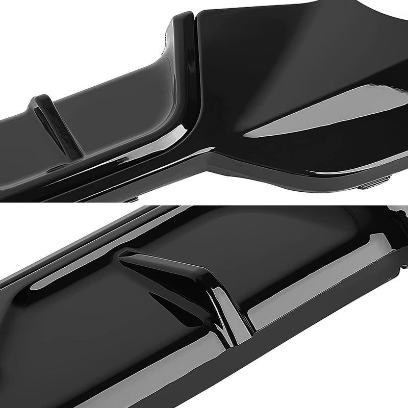 Rear Single Exhaust Diffuser Spoiler Lip Spec-D Tuning Compatible with BMW G20 3 Series M Sport 2019-2020