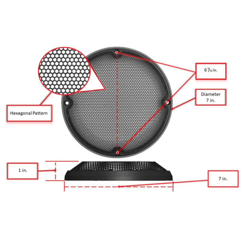 Speaker Grille Saddle Tramp - Pair