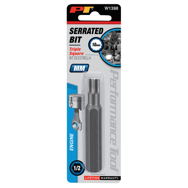 10mm Performance Tool W1398 Serrated Wrench (12 Point.), 1 Pack