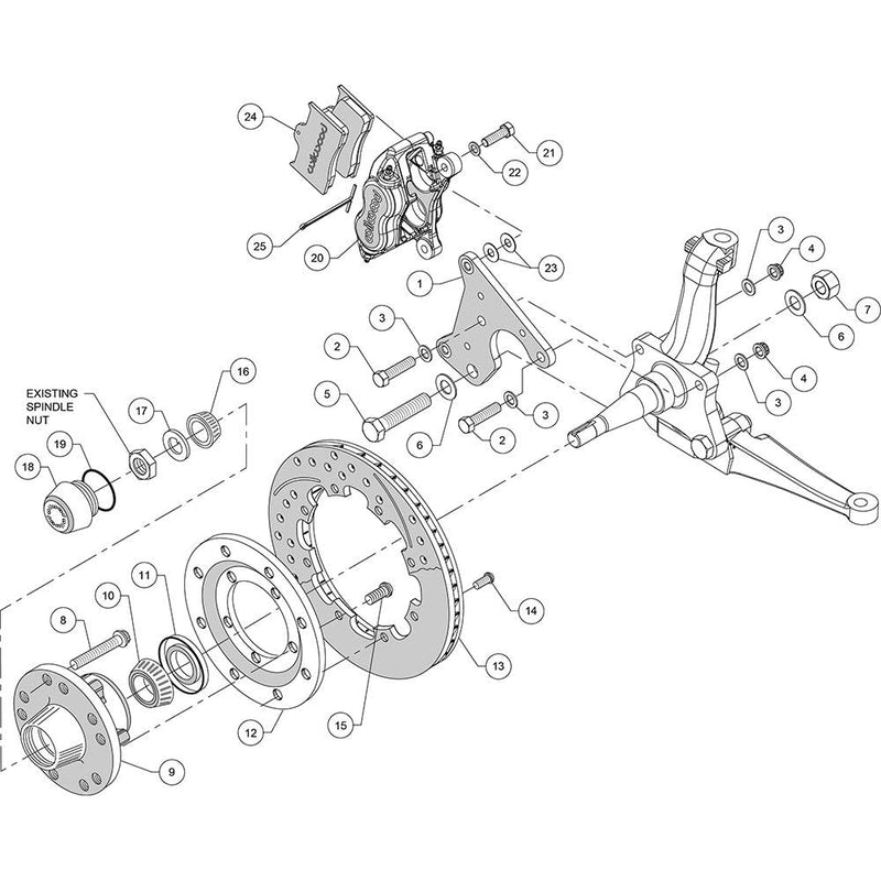 12.19" FDLI Front Kit, Drill, Red