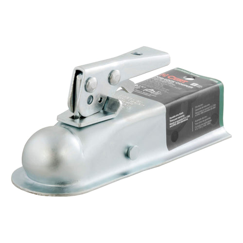 CURT Straight Tongue Trailer Coupler for 1-7/8-In Hitch Ball, 2-Inch Channel, 2,000 lbs