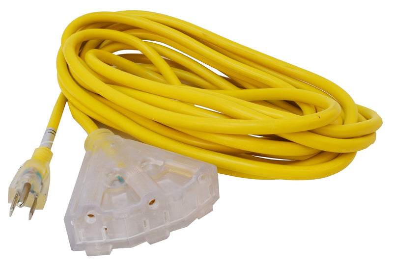 Valterra 25' A10-2514TTE 15 Amp Triple Outlet Extension Cord (14-3)