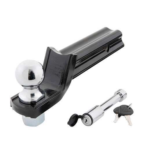 X-Mount TOWSMART Class III, 5,000 lb. Security Kit with 2 in. Drop x 3/4 in. Rise x 1 in. Shank Trailer Hitch Ball Mount, 2 in. Ball, 5/8 in. Locking Pin