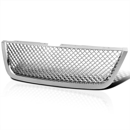Chrome Mesh Spec-D Tuning Front Hood Grille Grill Compatible with 2007-2009 GMC Acadia