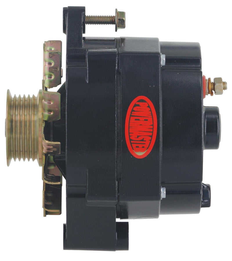 Alt Powermaster GM 12SI Black 150A 6 grv Pulley 1 or 3 Wire