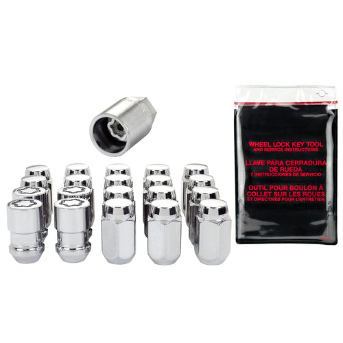 Chrome Cone Seat Wheel Installation Kit MCGARD (1/2" - 20 Thread Size) - for 5 Lug Wheels