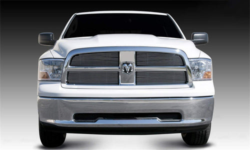 Horizontal T-Rex 21456 Aluminum Polished Finish Billet Grille Overlay for Dodge Ram Pickup 1500