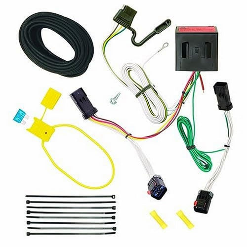 Reese Hitch Wiring Plug and Play Trailer Lights for 2002-2007 Jeep Liberty , Black - 118524