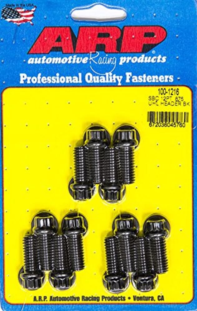 ARP Header Bolt Kit 100-1216 (12pt.3/8 x .850 UHL (12))