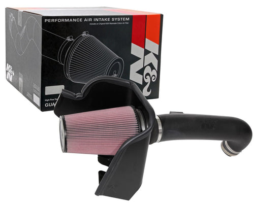 Cold Air Intake System K&N: High-Flow Air Filter, Increase Performance & Towing: Compatible with 2020-2025 FORD: F250, F350, 63-2614