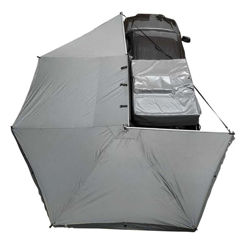 270° OVS HD Nomadic Awning Drive Size— 129 sq ft, Pole-Free, Waterproof Ripstop, Dark Grey Color, 4-Year Warranty - 19519907