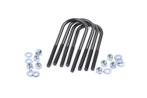Rough Country 9/16" Round U-Bolts Suspension - 9/16" Thread x 3"W x 7.25"L, Set of 4