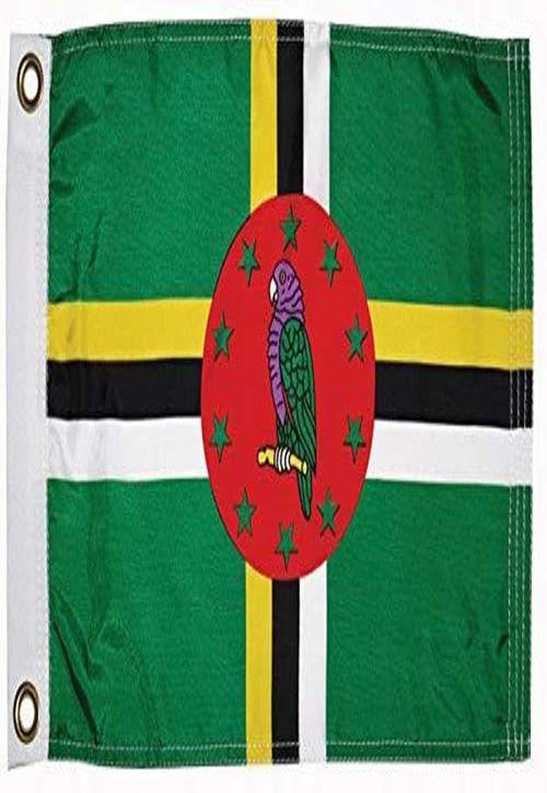 Dominica Flag TAYLOR MADE PRODUCTS for Boats, Pools and Docks 12" x 18"