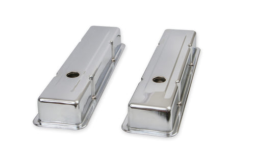 Chrome Valve Covers Mr. Gasket 9800 - Dual Cap Holes