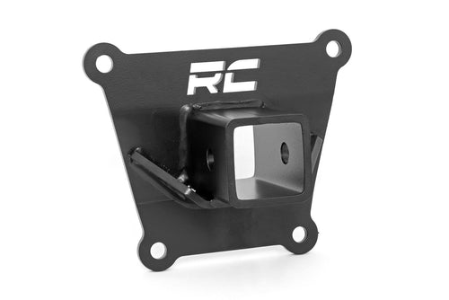 2" Rough Country UTV Receiver Hitch Plate for 19-22 Polaris RZR Turbo S - 93062,Black