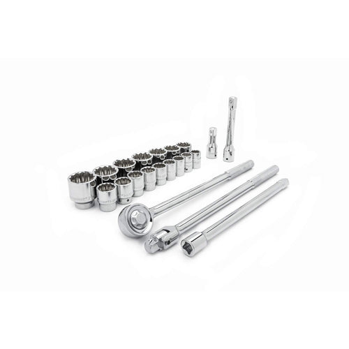 21 Piece Crescent 3/4" Drive 12 Point Standard SAE Mechanics Tool Set - CTK21SAEN