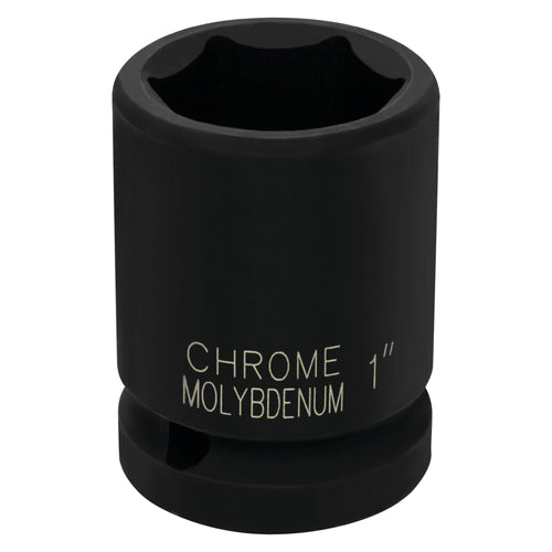 M740-32 Performance Tool, 3/4-Inch Drive 1-Inch 6pt Impact Socket - Chrome Moly Steel, Black Oxide Coated