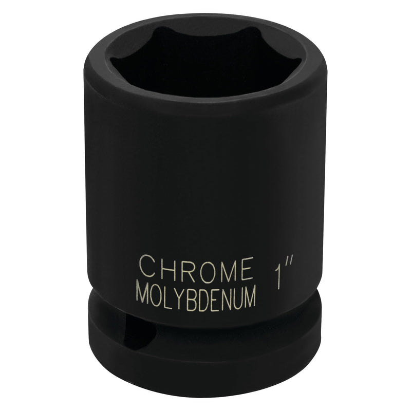 M740-32 Performance Tool, 3/4-Inch Drive 1-Inch 6pt Impact Socket - Chrome Moly Steel, Black Oxide Coated
