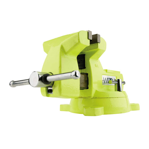 Wilton Safety High-Vis Bench Vise, 5" Jaw Width, 5-1/4" Jaw Opening, 3-3/4" Throat (Model 1550)