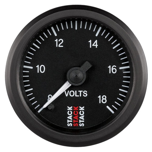 AutoMeter Gauge ST3316C, Battery Voltage, Pro Stepper Motor, 52Mm, Classic, 8-18V