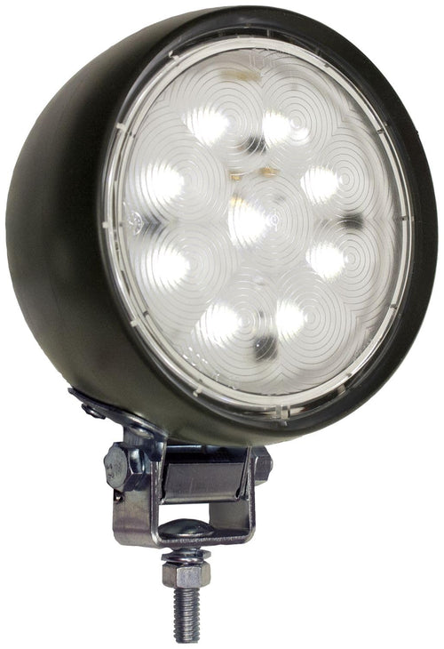 LED Work Light Peterson Manufacturing 907 LED Aux Light (Round Rubber Hosing Ped Mount 450 Lm 4" Mv), 1 Pack